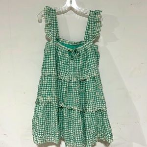 Gingham Printed Dress